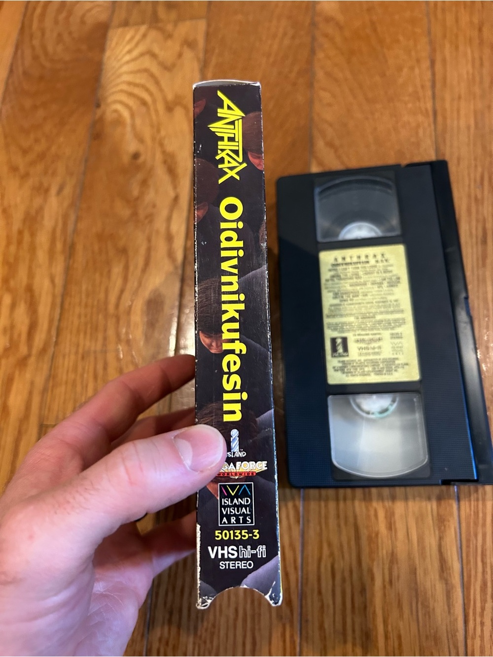 Anthrax Oidivnikufesin N.F.V. VHS Tape (1988) Megaforce Island Live Hammersmith - Picture 6 of 6